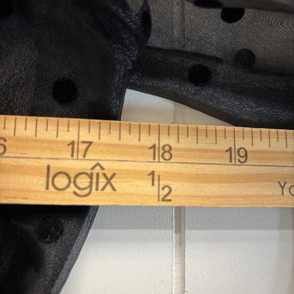 Vintage Xscape by Joanna Chen Old Money Holiday Polka Dot Top Size S Whimsigoth - Picture 4 of 7